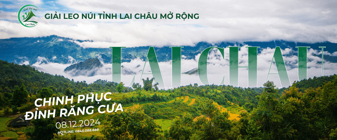 GIẢI LEO NÚI LAI CHÂU MỞ RỘNG LẦN THỨ 2 NĂM 2024 - CHINH PHỤC ĐỈNH RĂNG CƯA banner