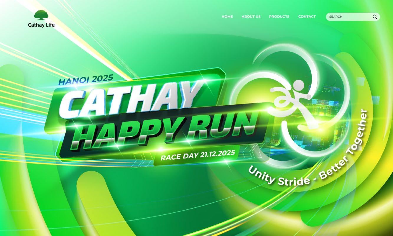 CATHAY HAPPY RUN 2025 banner