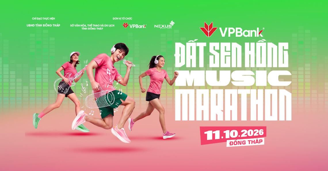 VPBank Đất Sen Hồng Music Marathon 2026 banner
