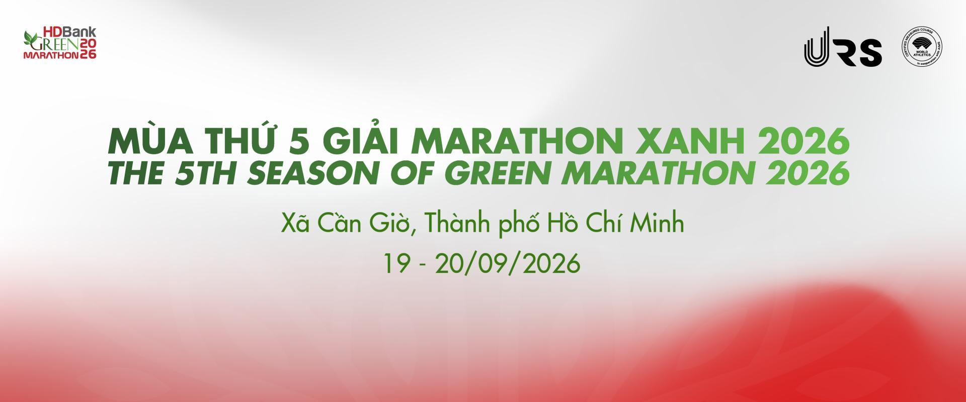 HDBank GREEN MARATHON 2026 banner