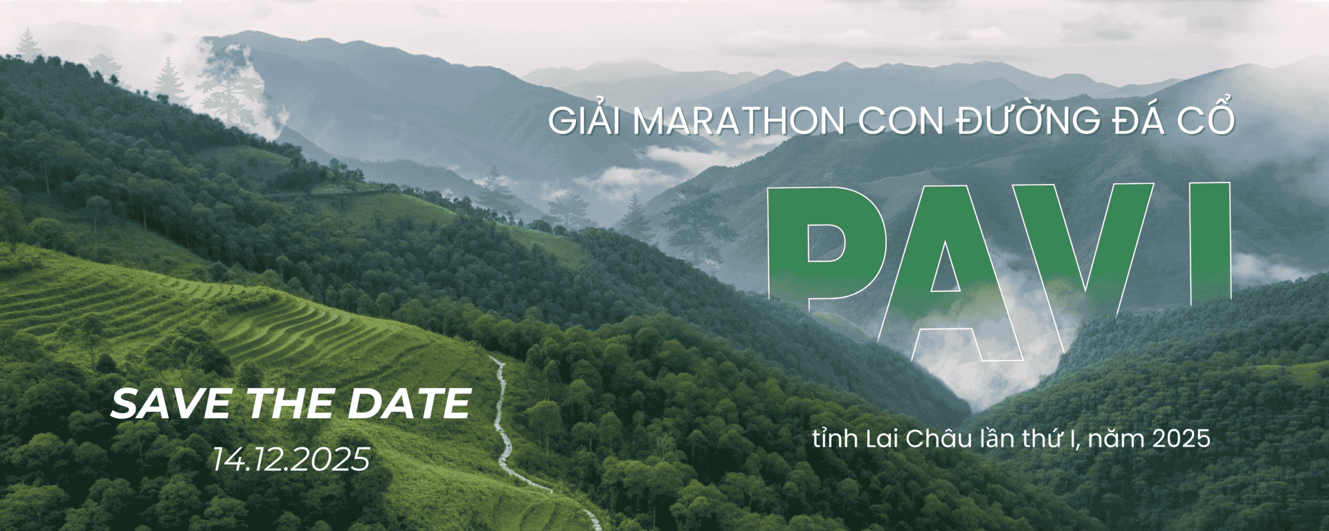 Giải Marathon con đường đá cổ PaVi tỉnh Lai Châu lần thứ I, năm 2025 banner