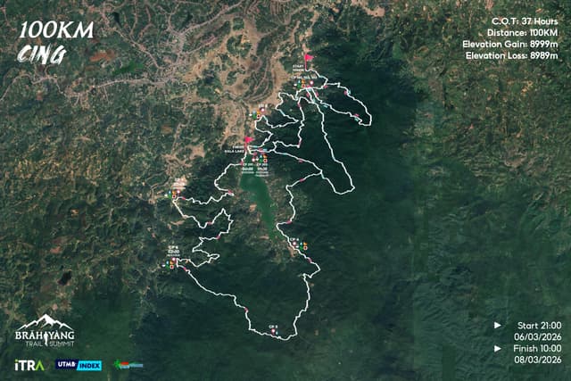 BRĂH YÀNG TRAIL SUMMIT 2026 - Sơ Đồ Đường Chạy