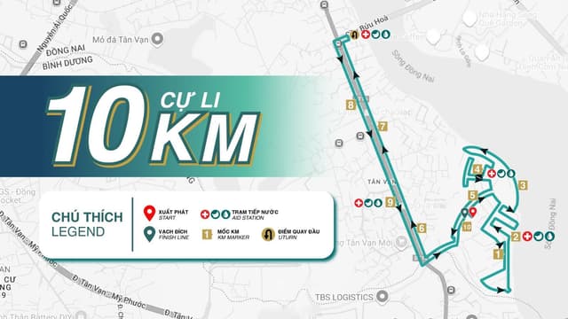 GIẢI CHẠY MARATHON TIẾP BƯỚC TINH HOA 2025 - Bản Đồ Đường Chạy