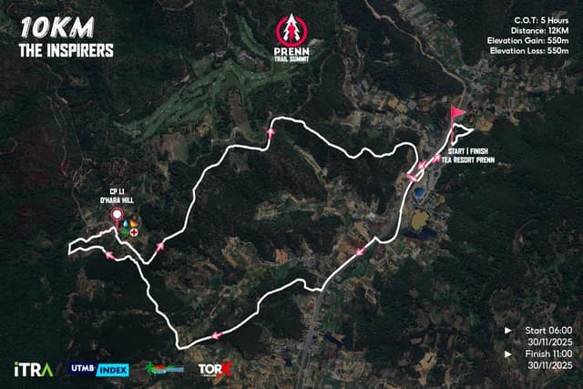 PRENN TRAIL SUMMIT 2025 - Bản Đồ Đường Chạy