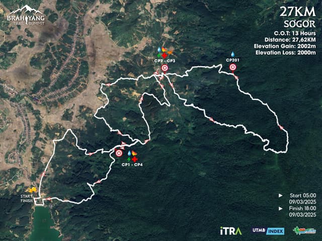 BRĂH YÀNG TRAIL SUMMIT 2025 - Bản Đồ Đường Chạy