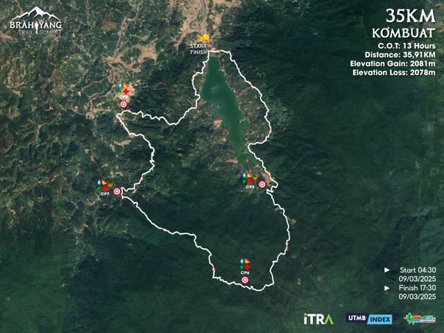 BRĂH YÀNG TRAIL SUMMIT 2025 - Bản Đồ Đường Chạy