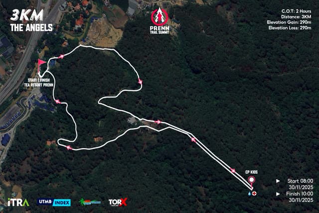 PRENN TRAIL SUMMIT 2025 - Bản Đồ Đường Chạy
