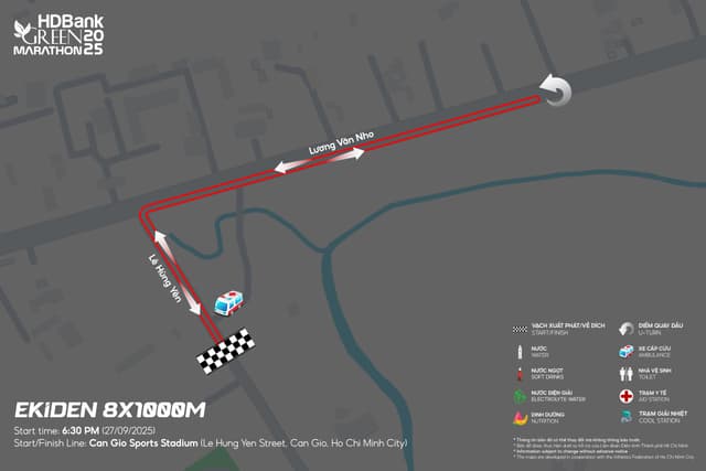 HDBank Green Marathon 2025 - Bản Đồ Đường Chạy
