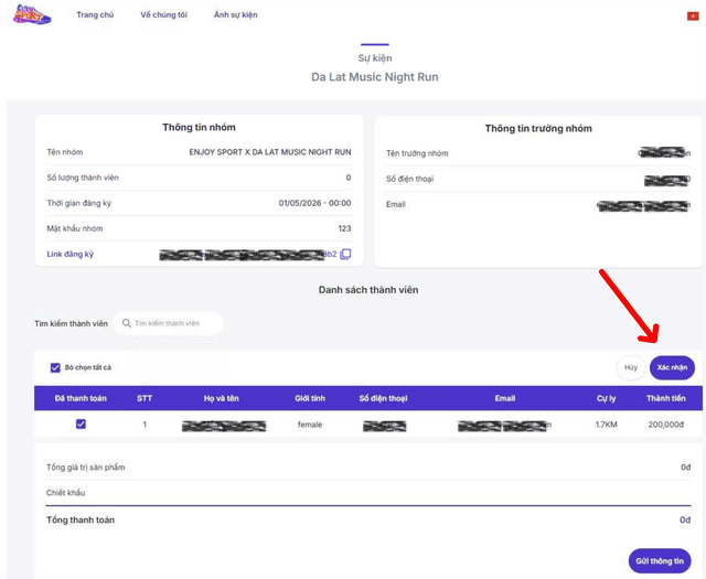 Hướng dẫn đăng ký nhóm