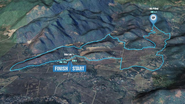 Vietnam Ultra Marathon - Bản Đồ Đường Chạy