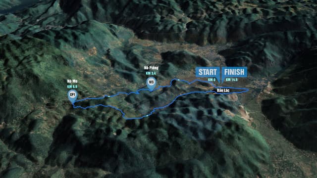 Vietnam Ultra Marathon - Bản Đồ Đường Chạy