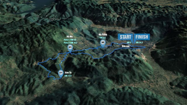 Vietnam Ultra Marathon - Bản Đồ Đường Chạy
