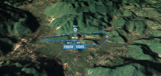 Vietnam Ultra Marathon - Bản Đồ Đường Chạy