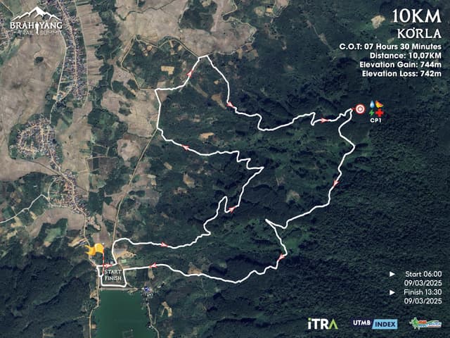 BRĂH YÀNG TRAIL SUMMIT 2025 - Bản Đồ Đường Chạy