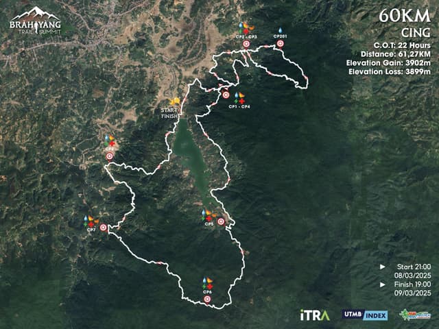 BRĂH YÀNG TRAIL SUMMIT 2025 - Bản Đồ Đường Chạy